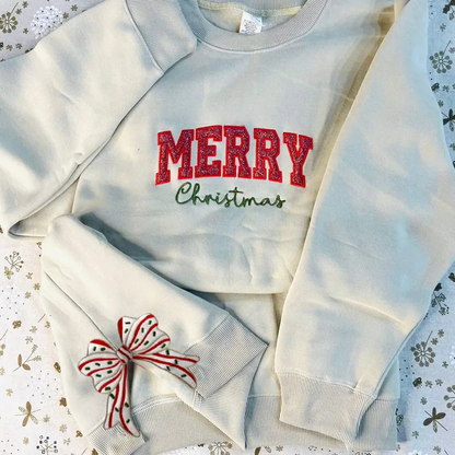 Cute Side Bow Custom Embroidered Crewneck