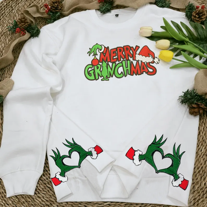 Trendy Merry Christmas Grinchmas Sweatshirt