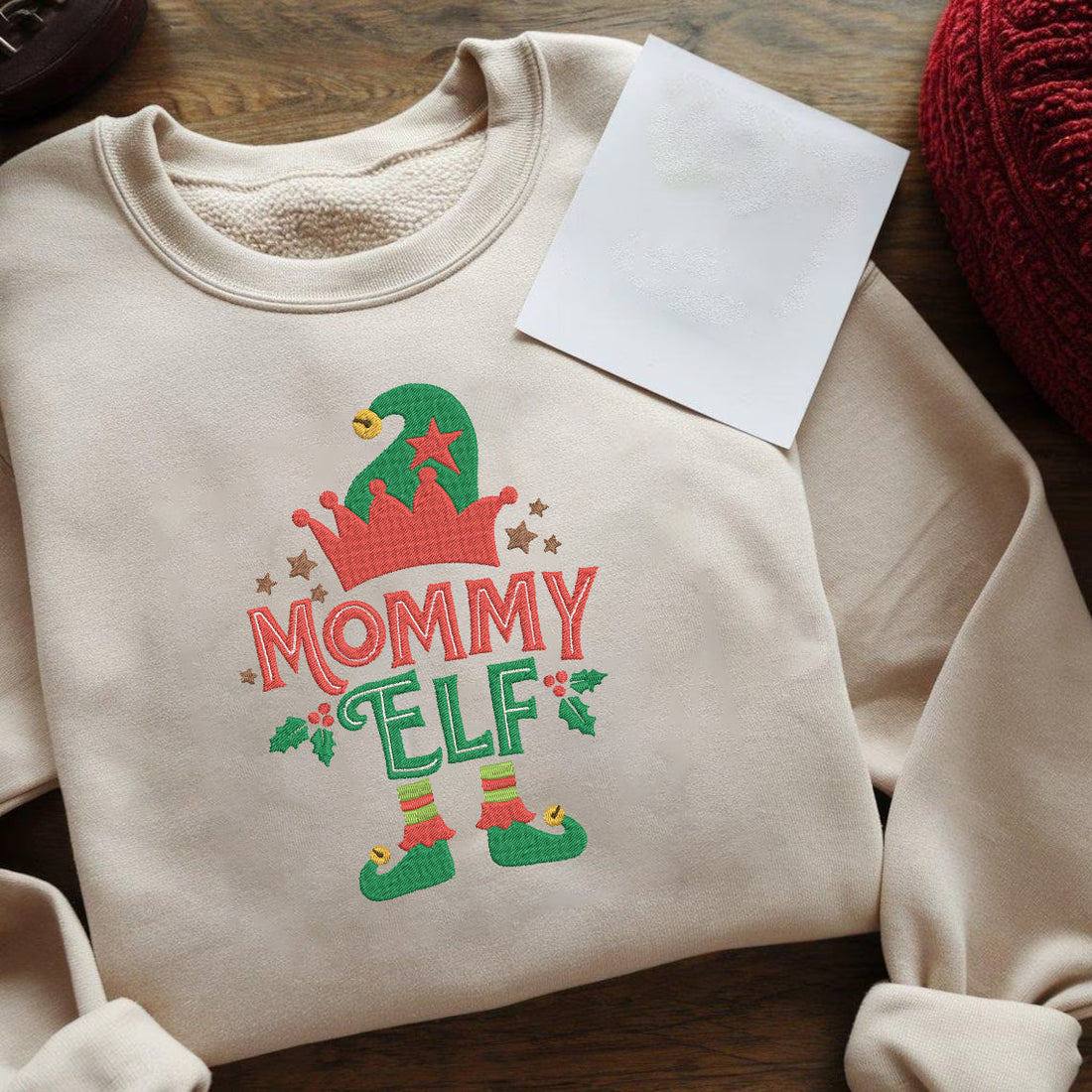 Mommy Daddy ELF Custom Text Hoodie Sweatshirt T-Shirt