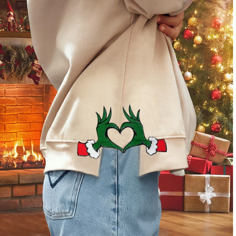 Trendy Merry Christmas Grinchmas Sweatshirt