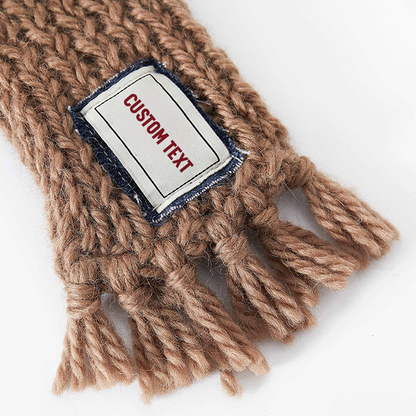 Custom Pet Tassel Scarf (With Name)