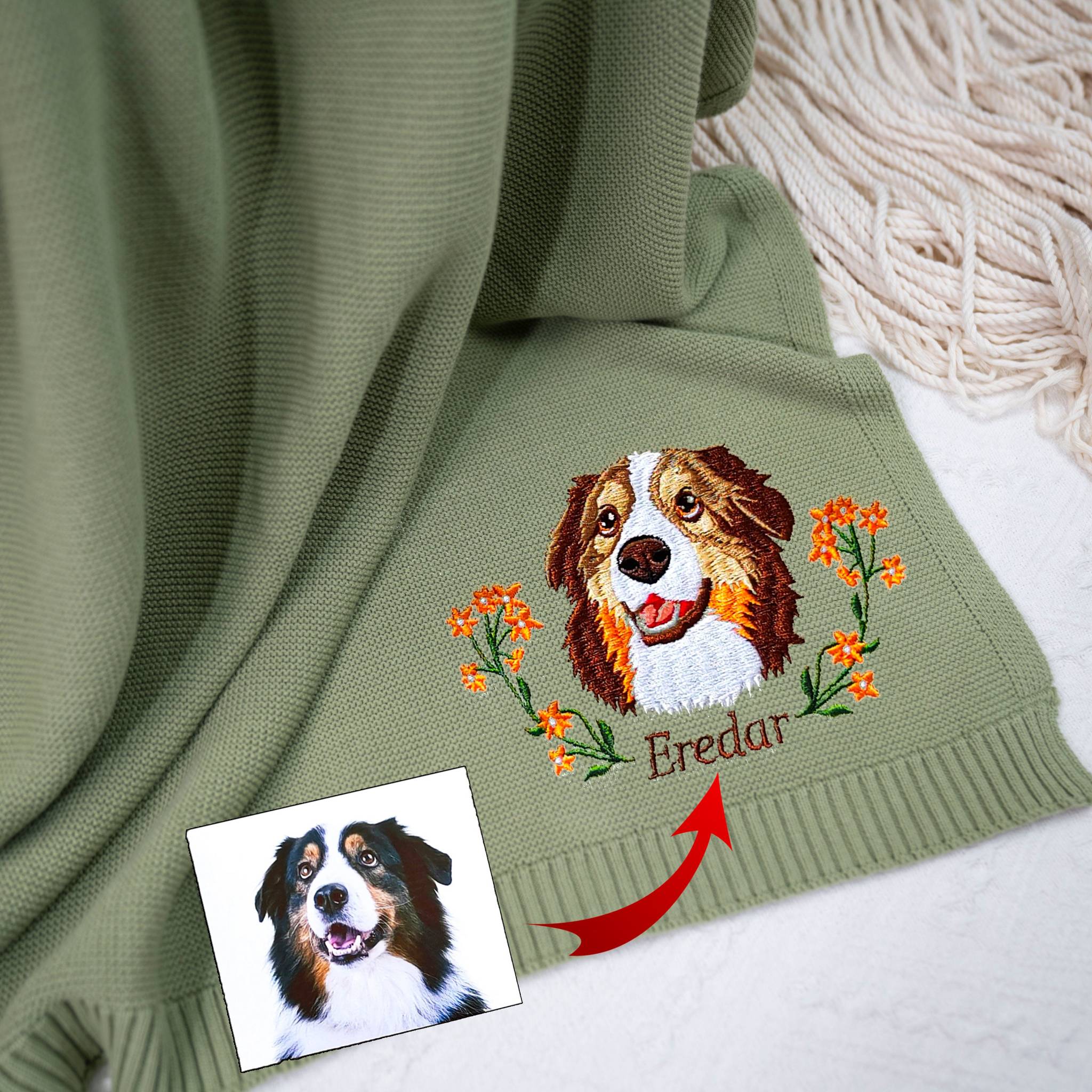 Embroidered scarves, custom pet scarves, best Christmas gifts