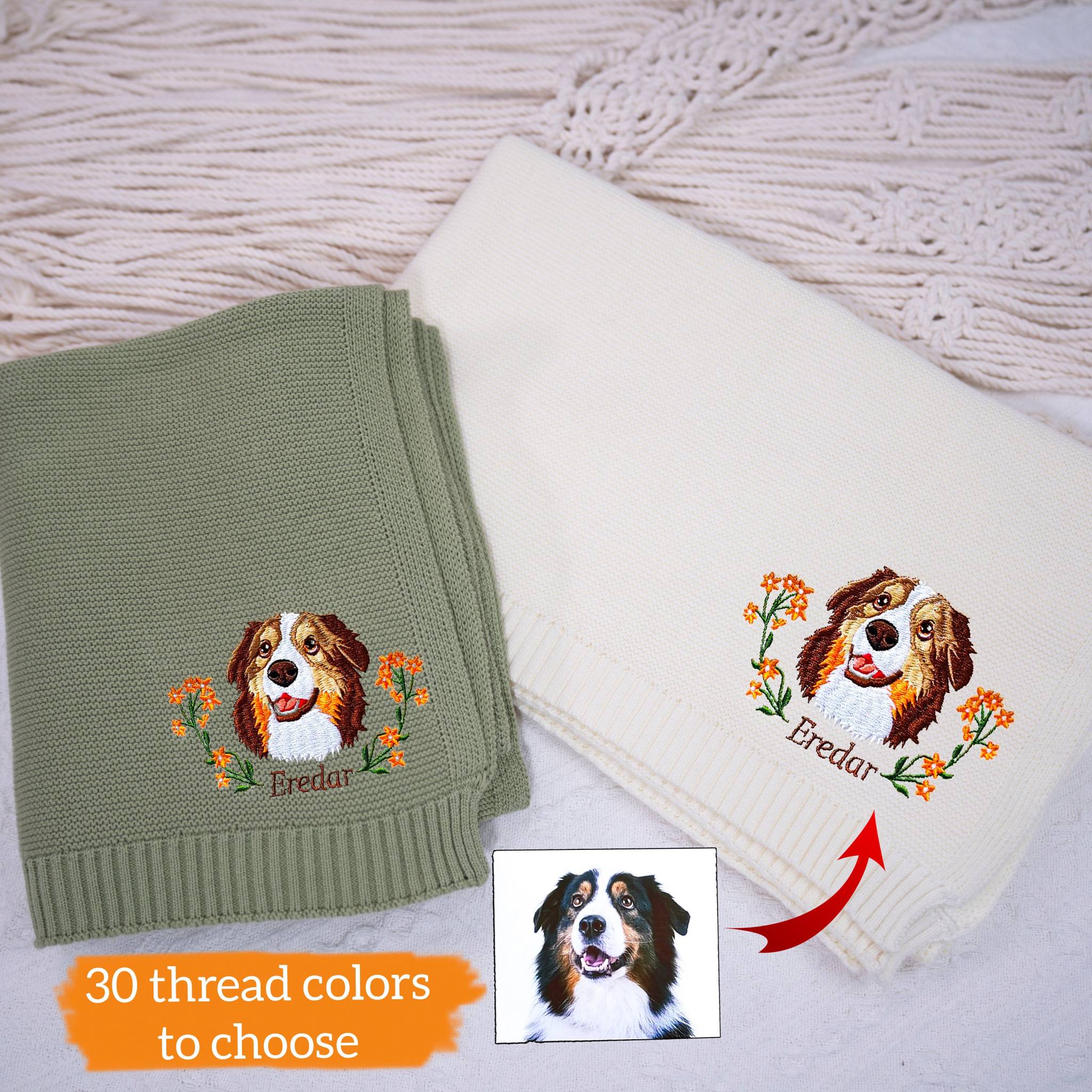 Embroidered scarves, custom pet scarves, best Christmas gifts