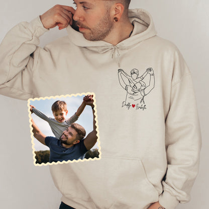 Custom Portrait from Photo Sweatshirt, Custom Couple Portrait, Personalized Gift